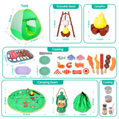 Viwulute indoor-outdoor camping kit supports versatile play in any space.