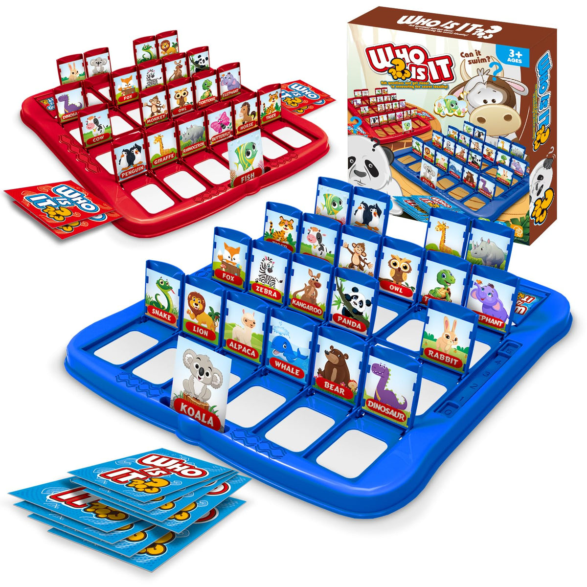 VIZIKN classic animal guessing board game front view for family bonding and quick thinking.