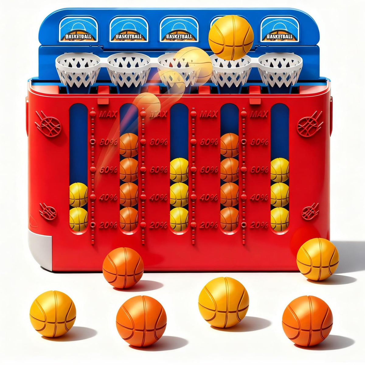 VIZIKN handbag-style mini basketball game for portable play.