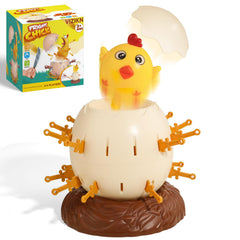 VIZIKN Pop Up Chick board game setup for family fun.