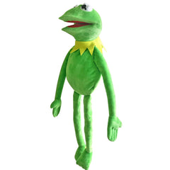 Vurezza Kermit Frog hand puppet with detailed design inspired by The Muppets.