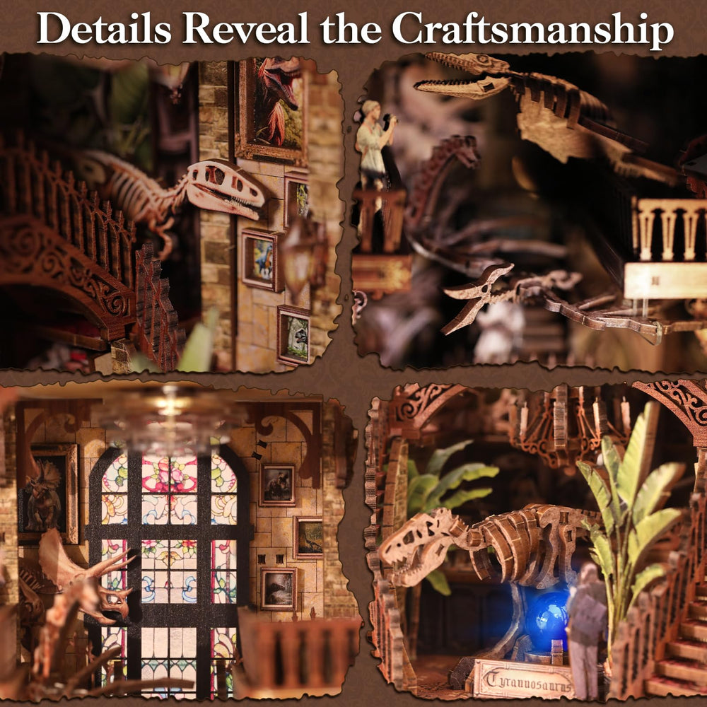 VkotaVkoty miniature house kit parts organized for easy assembly.