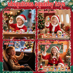 Vkovnis Christmas Gnome Squishies in party favor setup