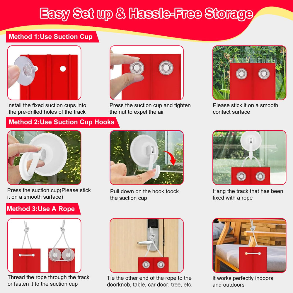 Vlkslasy portable track rolls up for easy storage and travel.