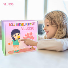 VLUSSO doll accessory bag keeps tiny items organized.