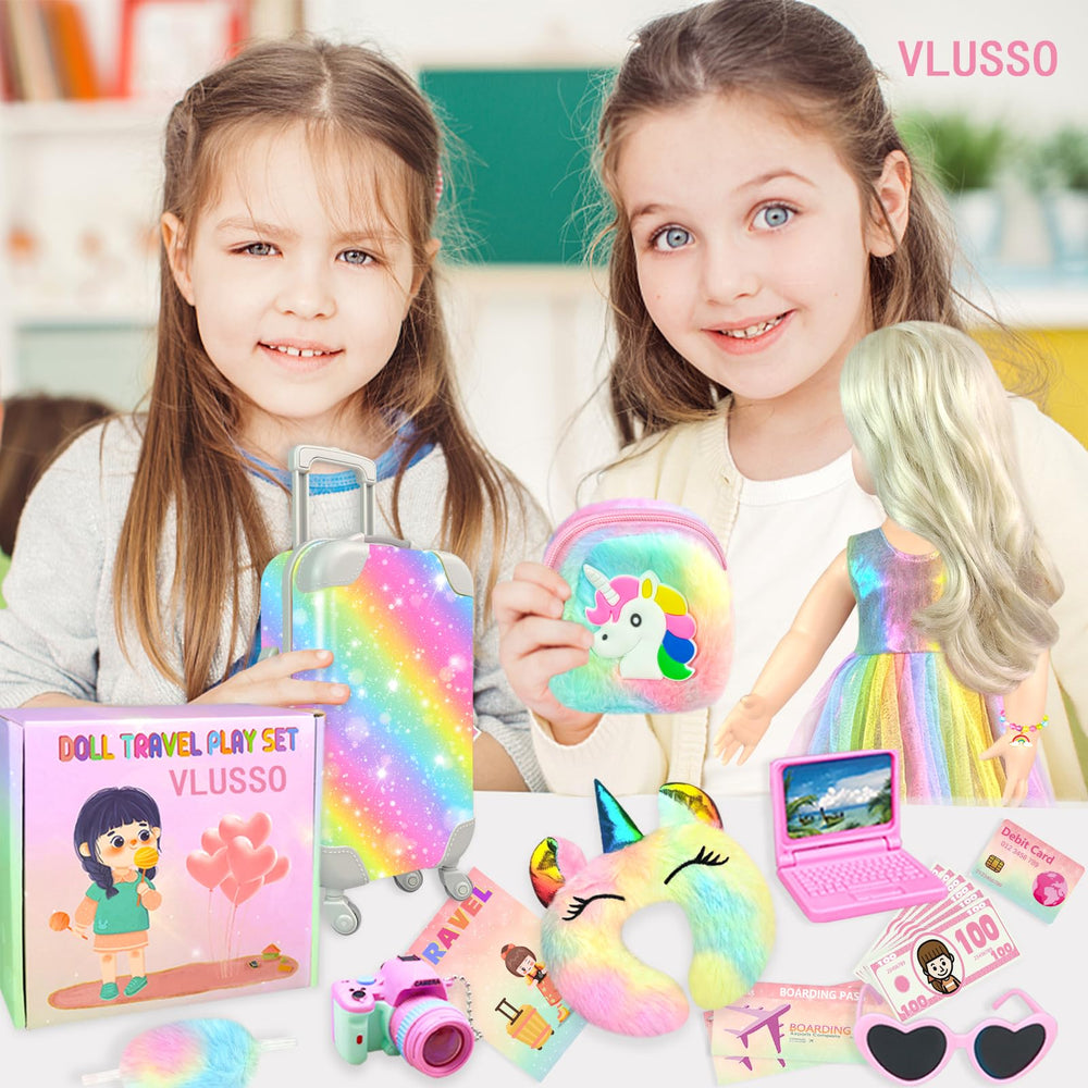 VLUSSO pink sunglasses for stylish doll outfits.