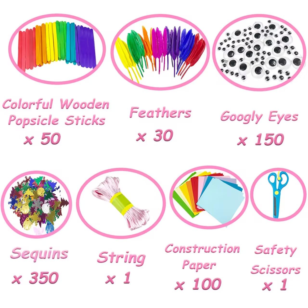 VLUSSO pipe cleaners and googly eyes ready for creative decorating.