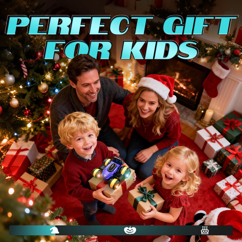 Vmiya blue RC car with easy-to-use remote for kids