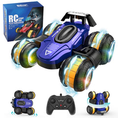 Vmiya blue RC car upright stunt for indoor play