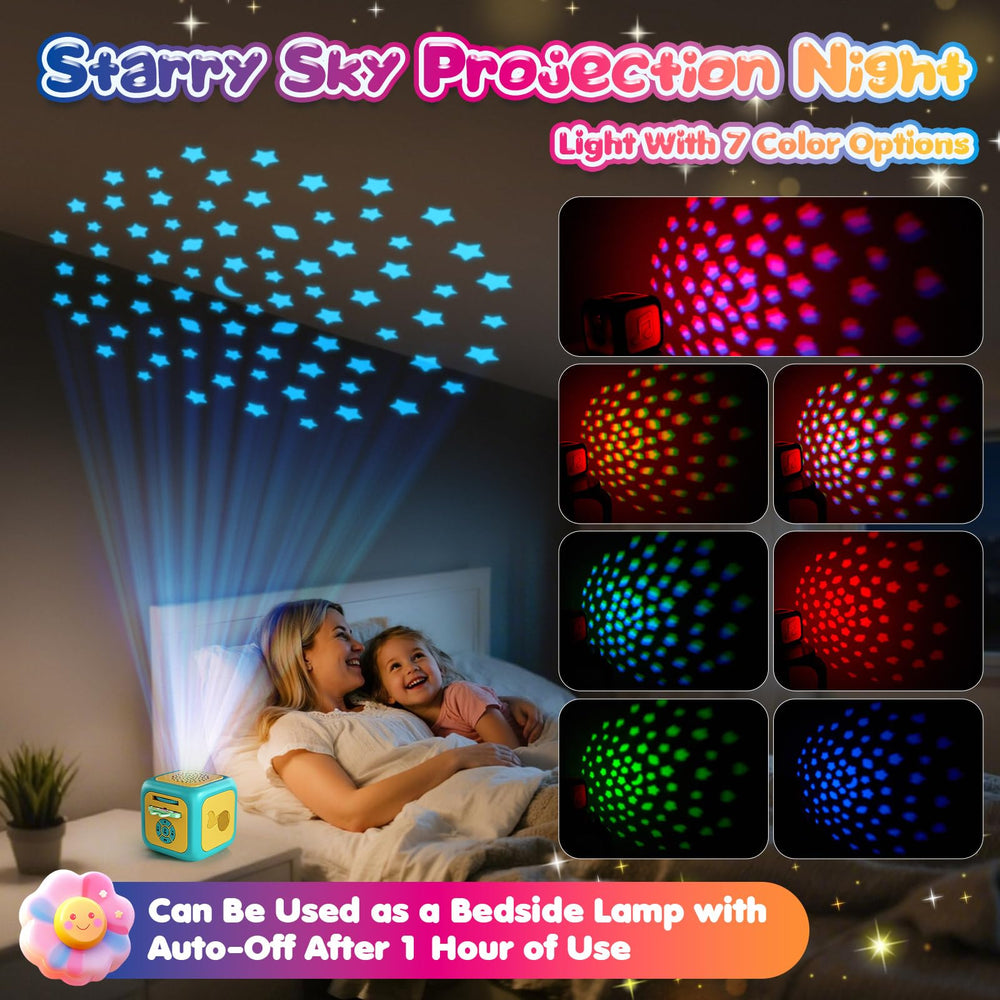 Vmiya Story Projector auto-off feature powers down after use.