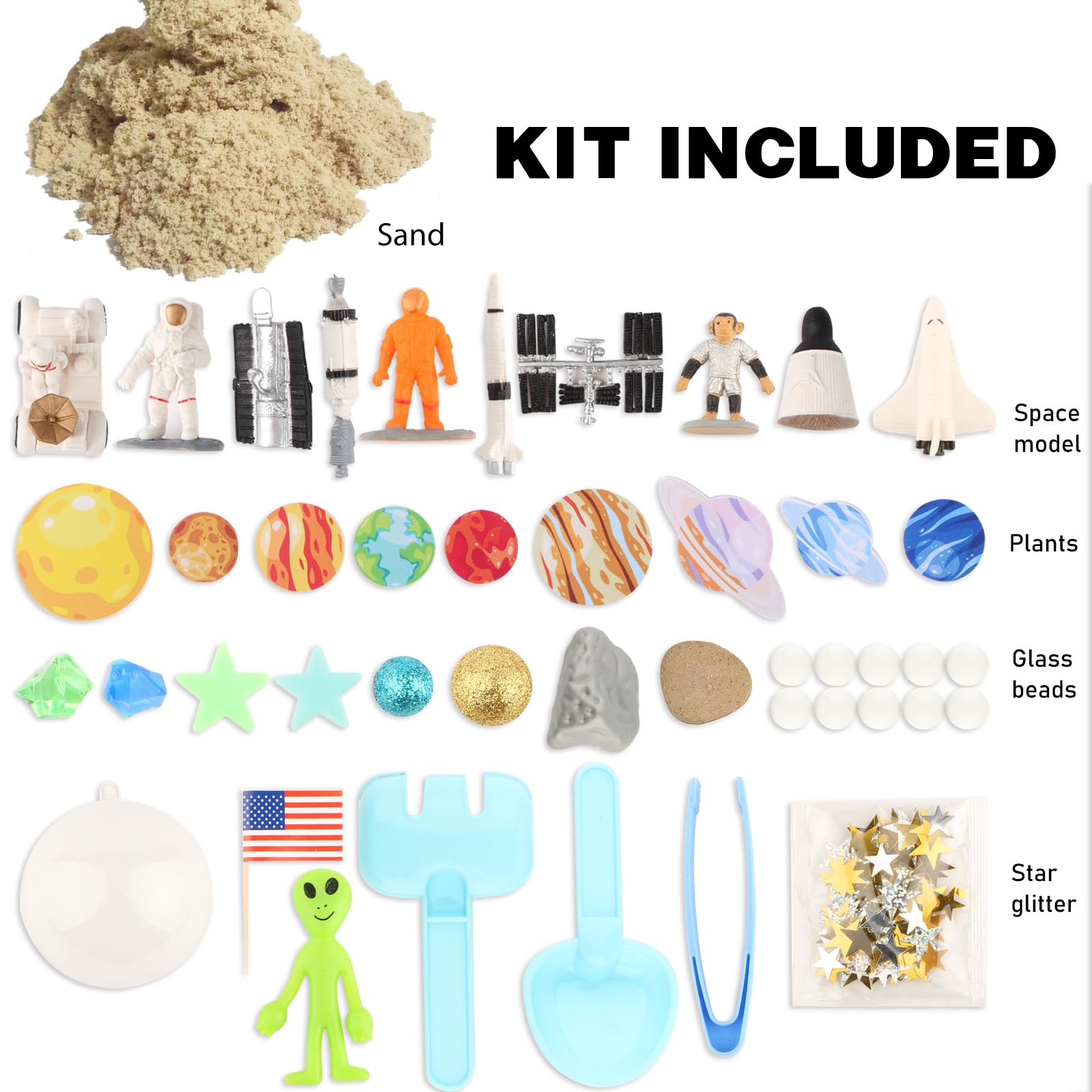 VMNlooking Space Bin textured fillers promote tactile discrimination and hands-on sorting.
