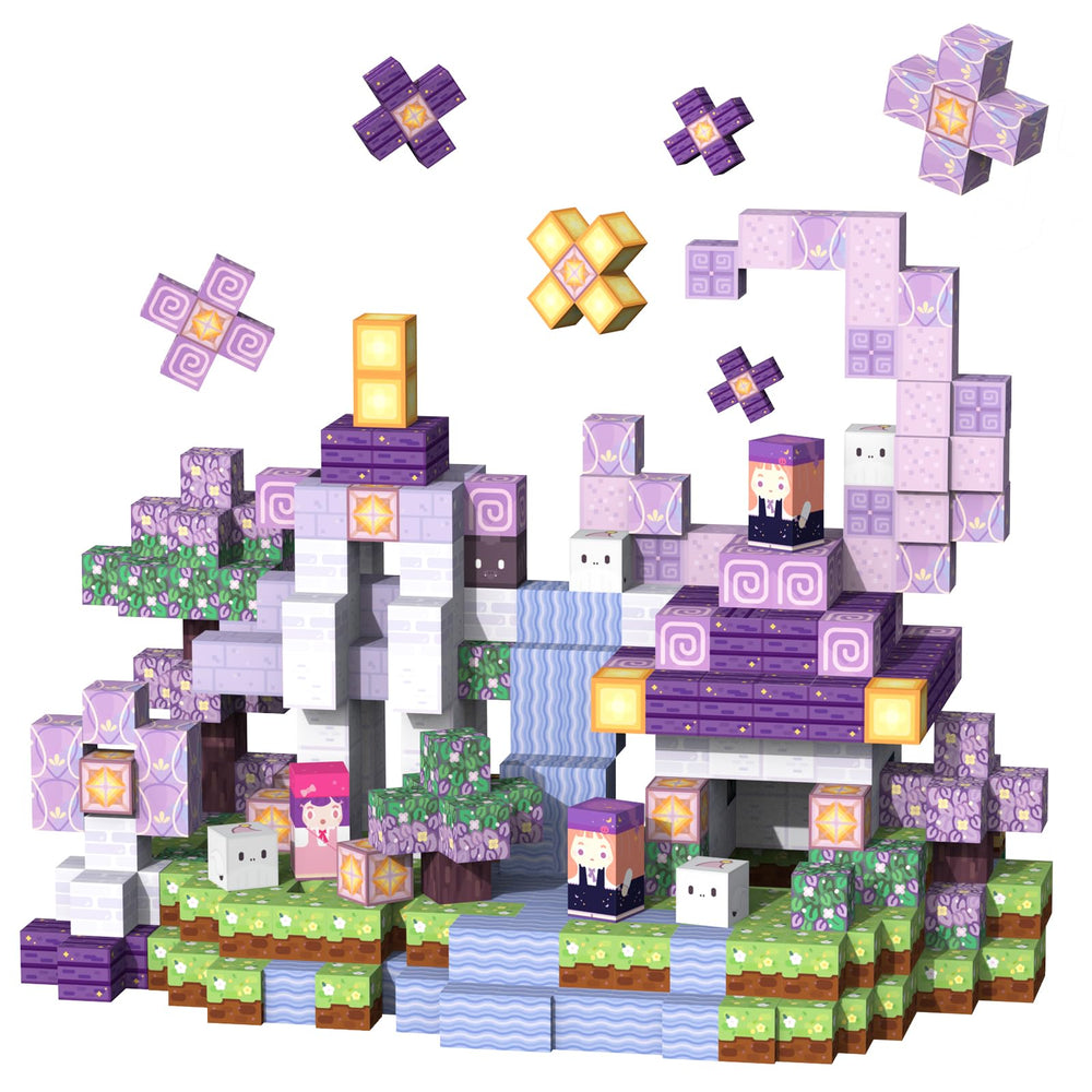 VNLINA castle pixel-art build inspires imaginative play.