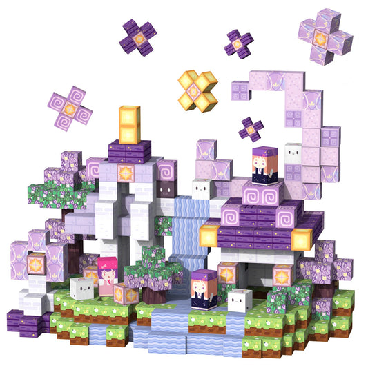 VNLINA castle pixel-art build inspires imaginative play.