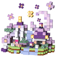 VNLINA castle pixel-art build inspires imaginative play.