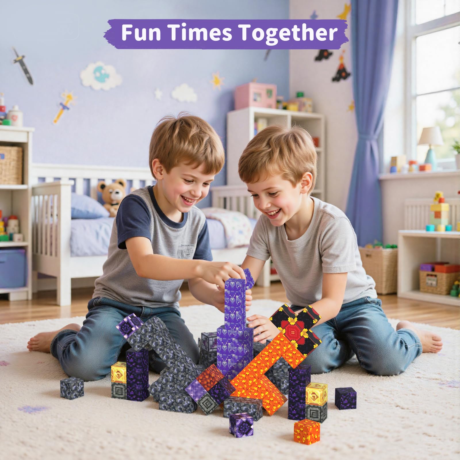 VNLINA open-ended play fuels imagination and hands-on construction.