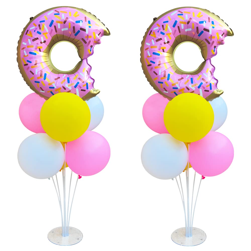 VNSUCV donut table centerpiece stand fully assembled for a polished dessert table.