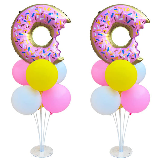 VNSUCV donut table centerpiece stand fully assembled for a polished dessert table.