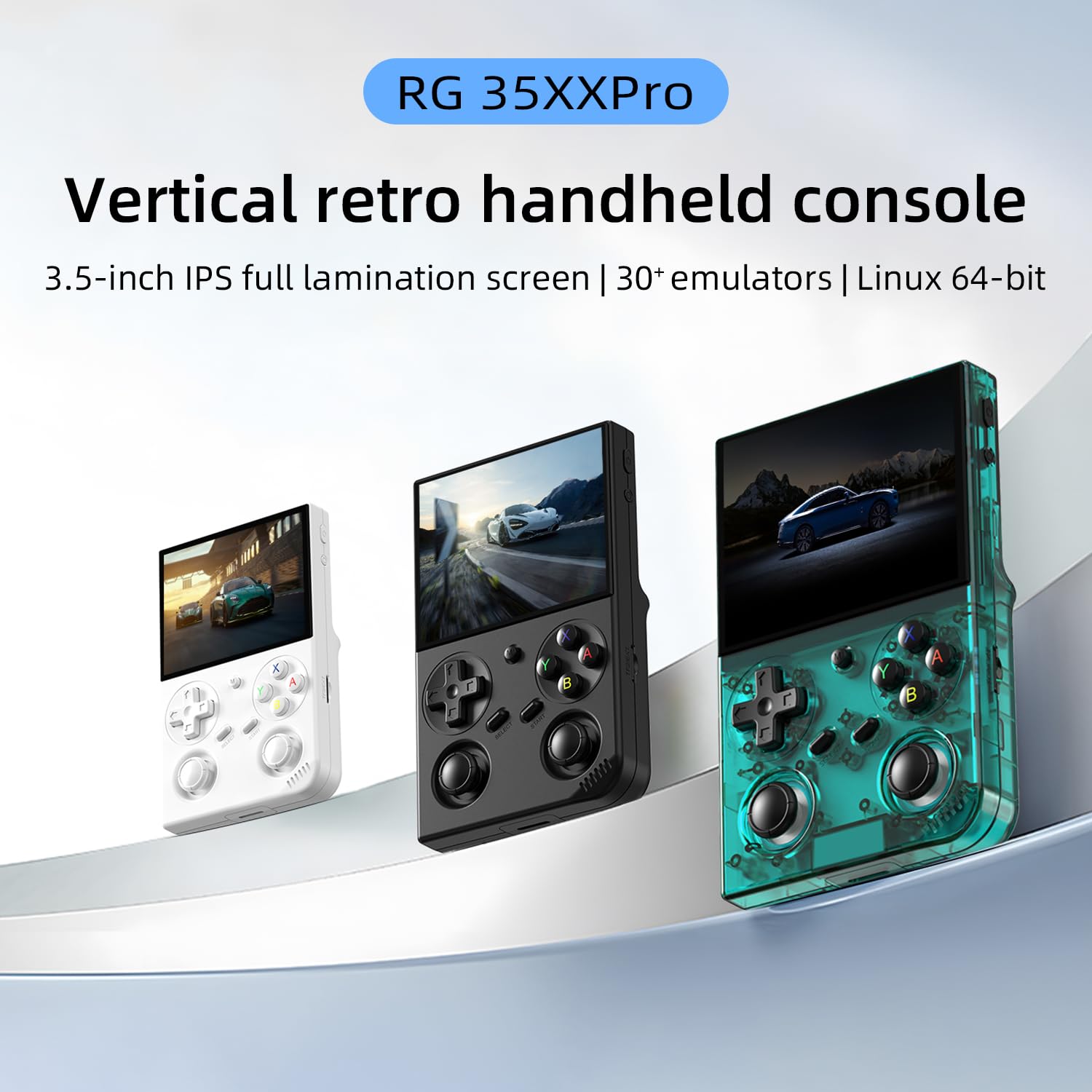 Voacle RG35XX Pro side view highlighting HDMI and charging ports