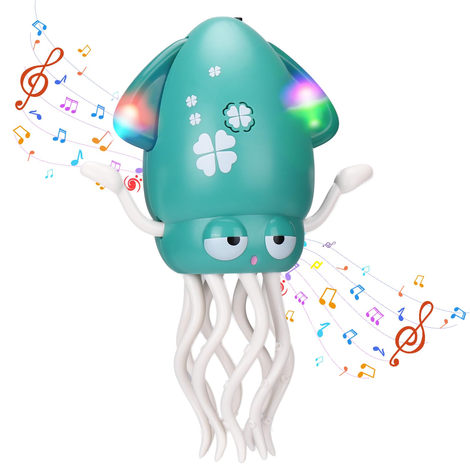 Vodolo Dancing Octopus with LED light in action for engaging playtime