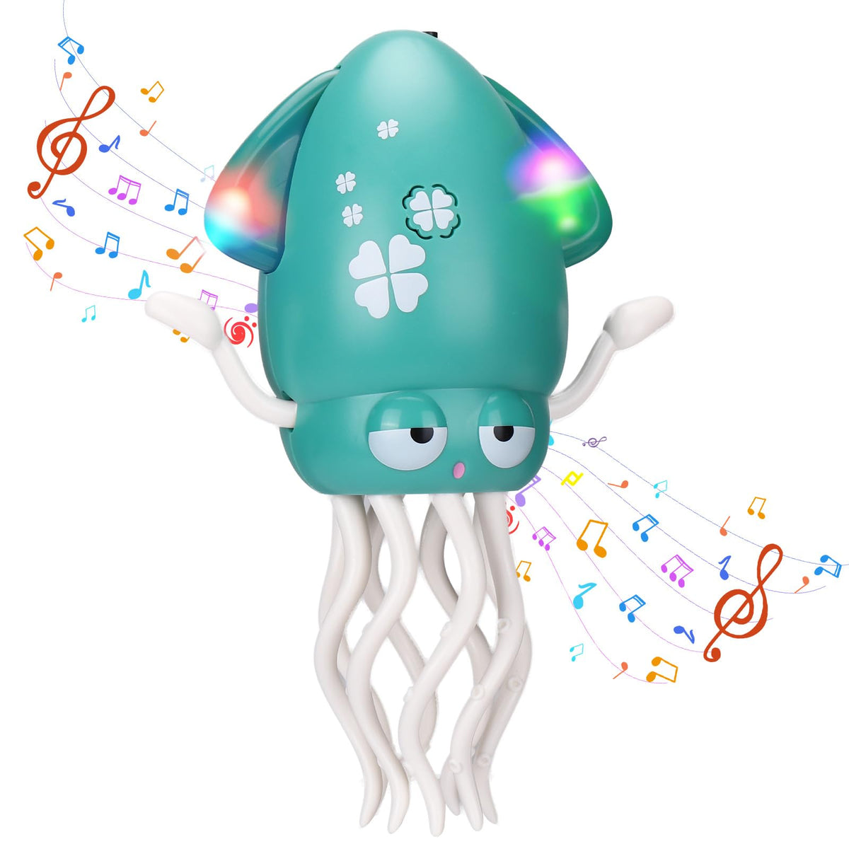 Vodolo Dancing Octopus with LED light in action for engaging playtime