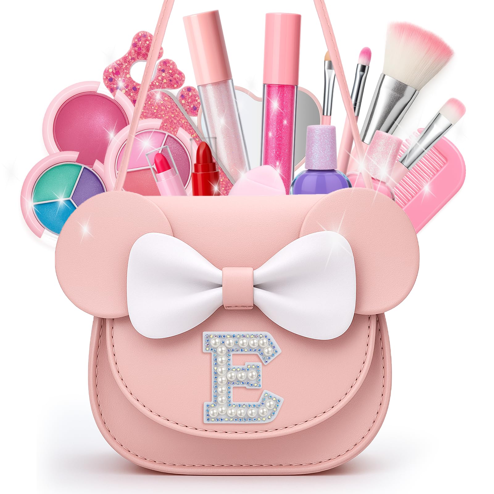 Vodolo initials makeup bag keeps your child organized during pretend makeup play