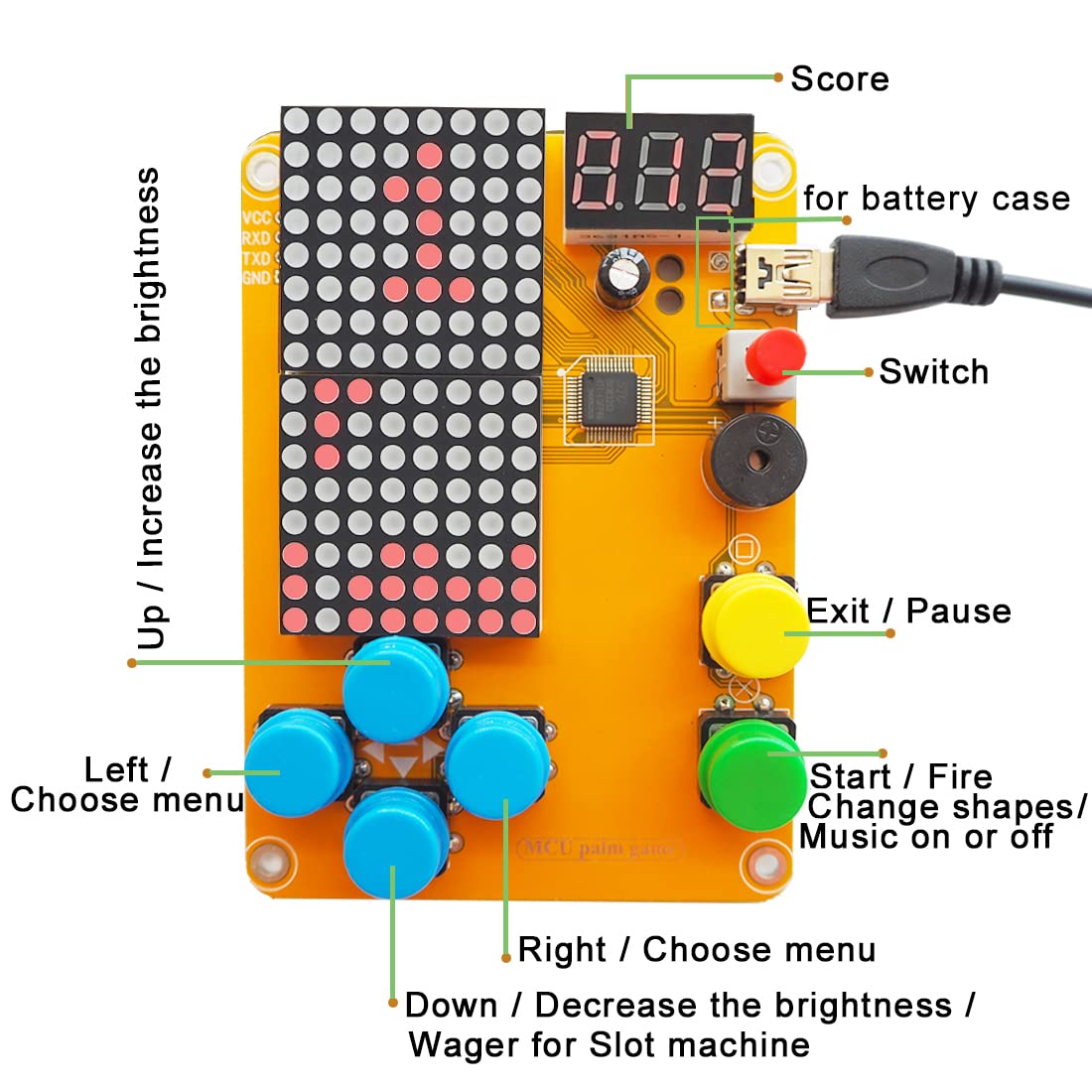 VOGURTIME large colorful buttons provide responsive control for faster level progression.