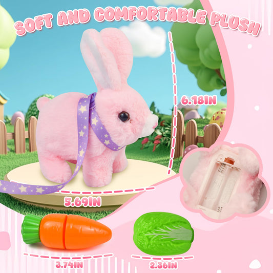 Voichic Robot Bunny ears wiggle during play for sensory exploration