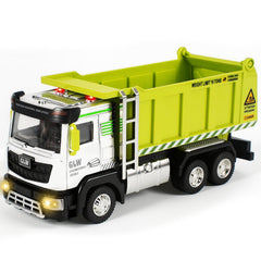 Voicinlili dump truck with open bed showing dumping action for sandbox play