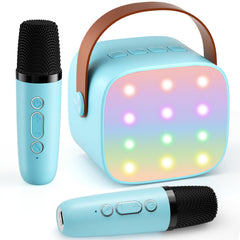 Voijump mini karaoke machine close-up showing crystal-clear sound for home sing-alongs.