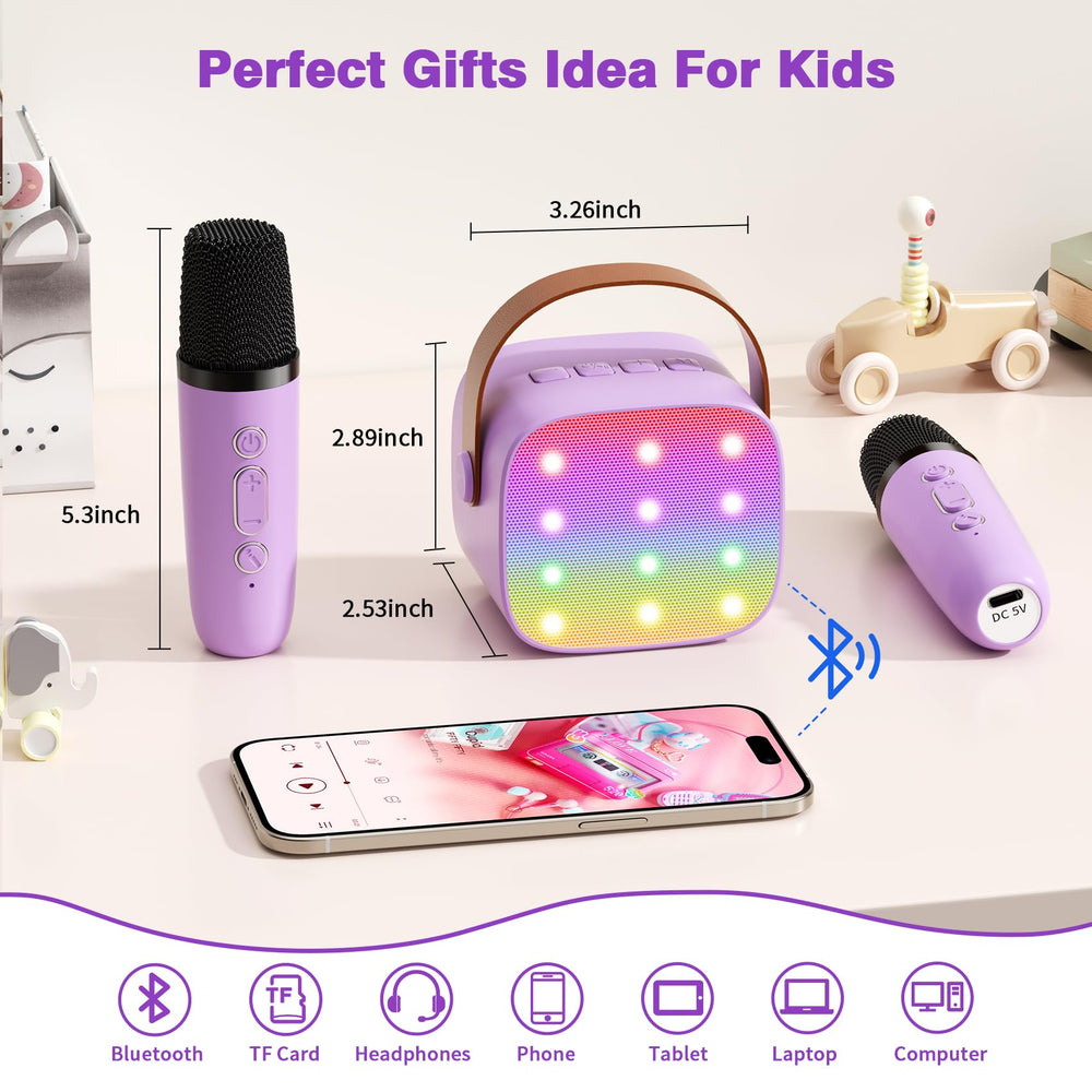 voijump portable Bluetooth speaker side view with easy carry handle
