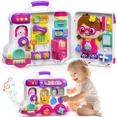 VOILBTOY Busy Board with colorful cartoon design promotes engaging early learning.
