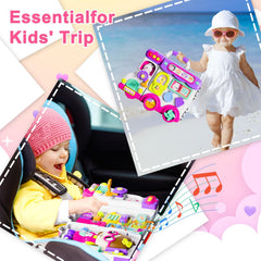 VOILBTOY Busy Board is compact and portable with a built-in handle.