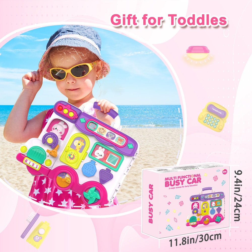 VOILBTOY Busy Board is travel-friendly for car rides and flights.
