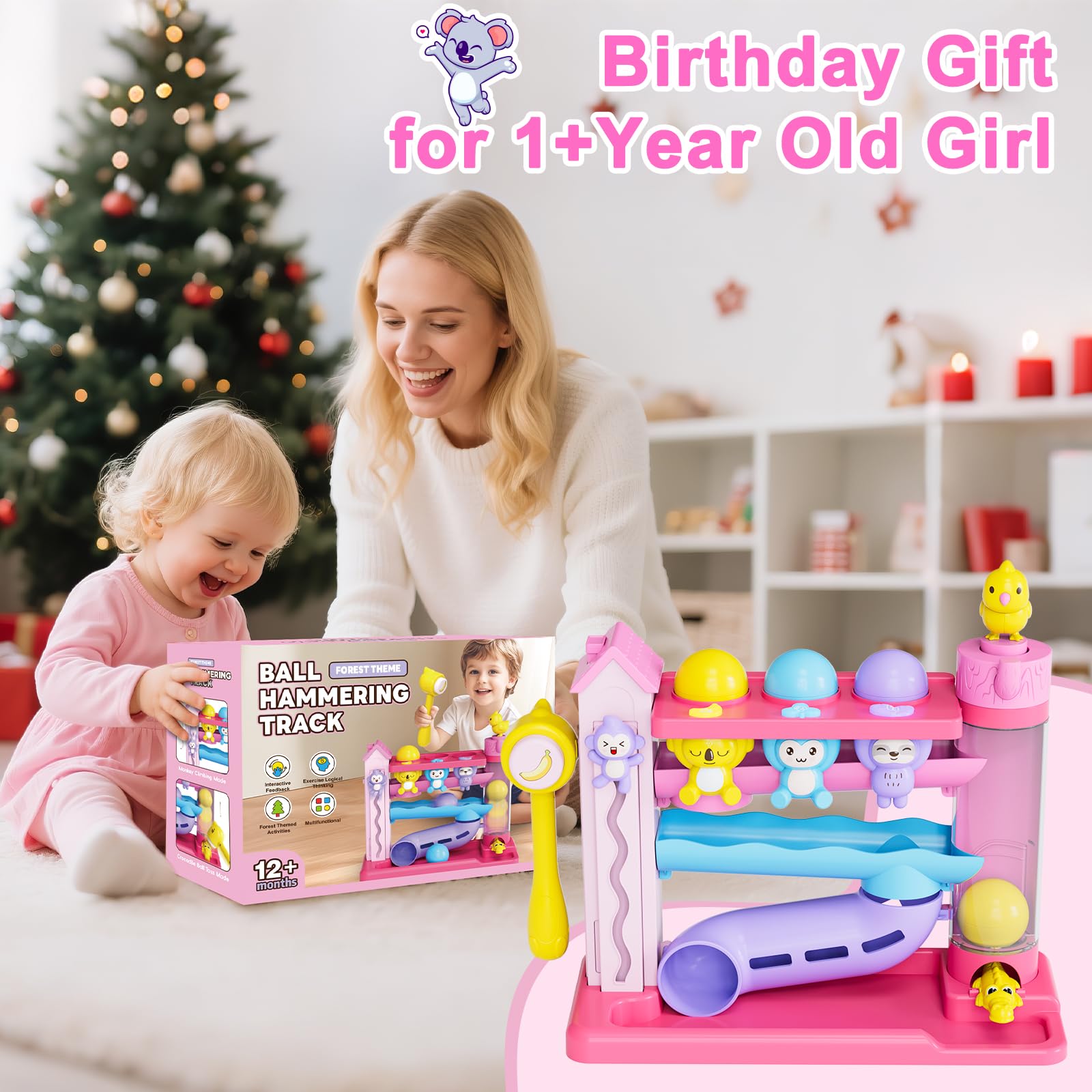 VOILBTOY safe ABS materials provide durable, toddler-friendly construction.