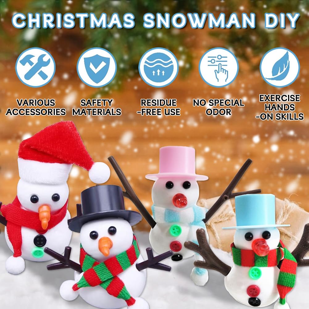 VOJIIEO eyes, nose, and buttons to finish expressive snowmen