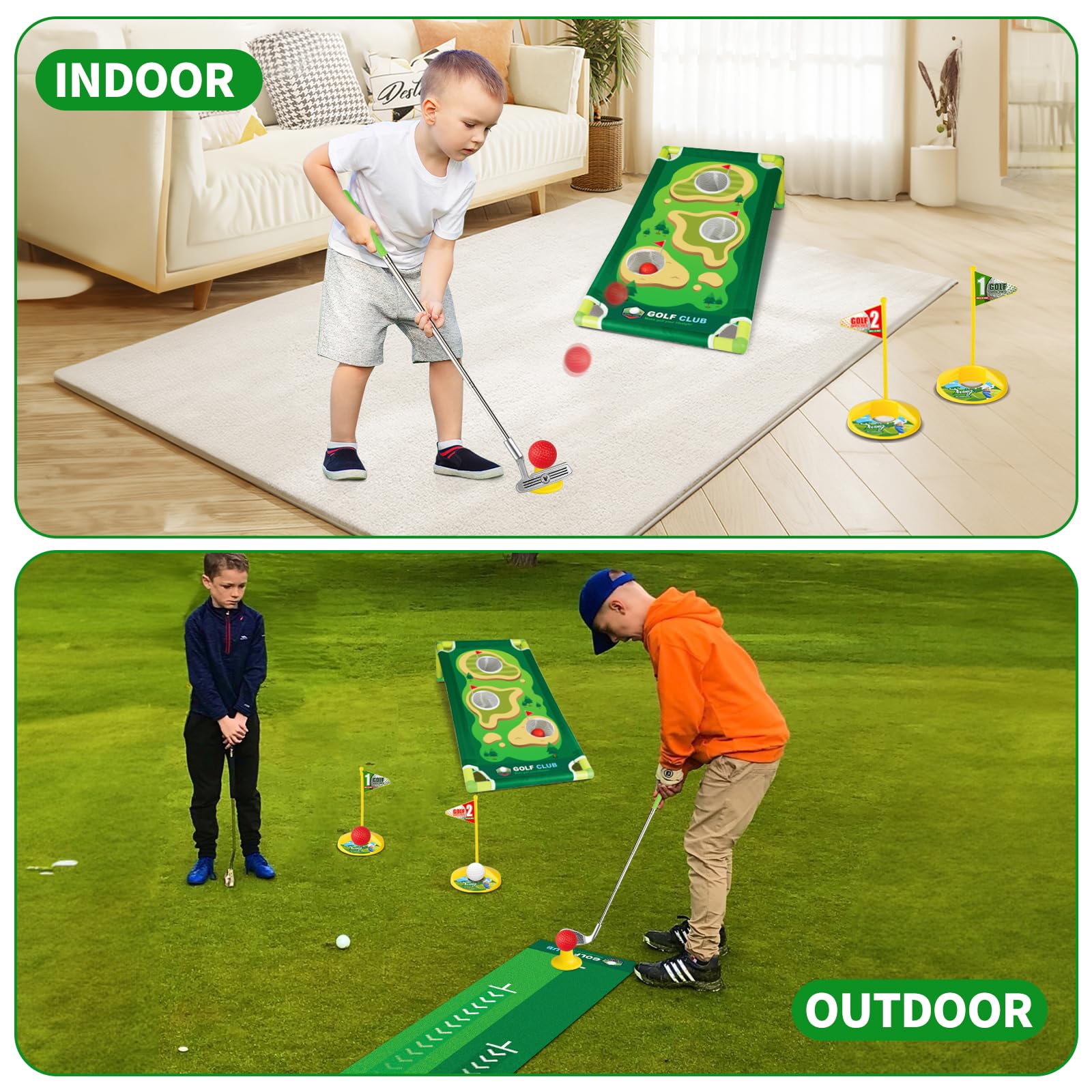 VOKOFAYE 9 colorful golf balls spark visual tracking during play