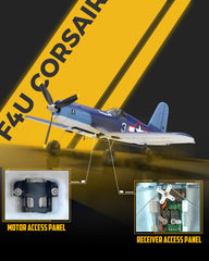 VolantexRC F4U Corsair shows up to 15 minutes of flight time