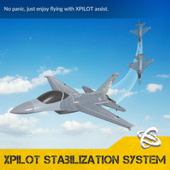 VolantexRC jet plane demonstrating aerobatic capabilities.