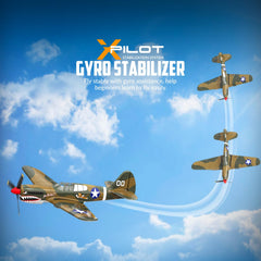 VolantexRC P40 gyro stabilization keeps flights steady.