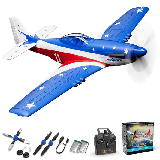VolantexRC P51D Mustang ready to fly with beginner-friendly setup