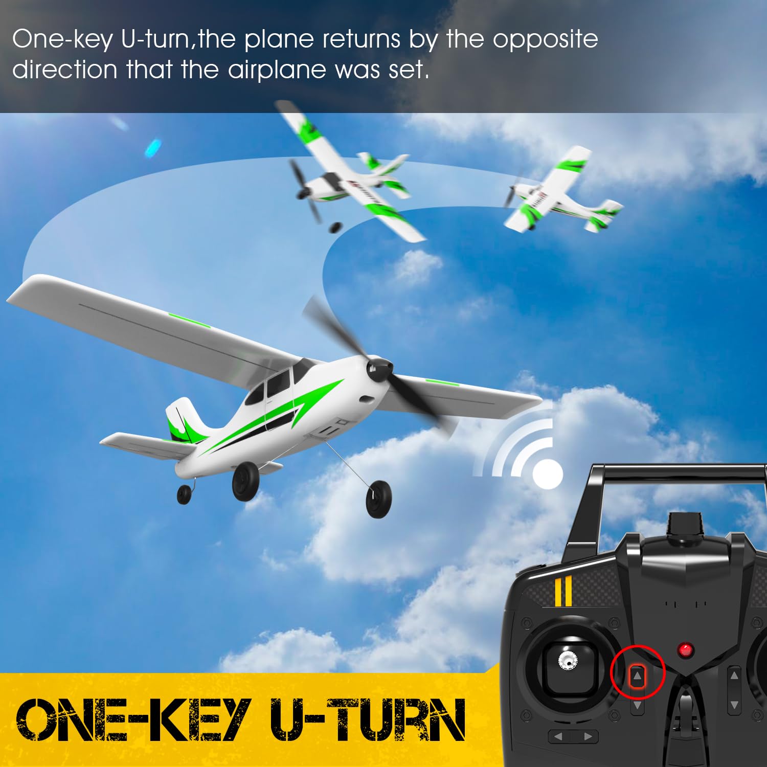 VolantexRC RC Plane Trainer beginner-friendly setup enables quick outdoor practice.