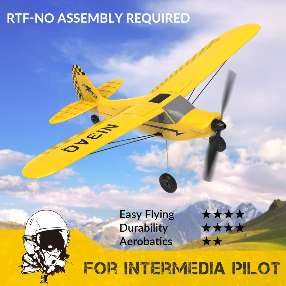 VolantexRC Sport Cub 3CH control; supports beginner to advanced maneuvers