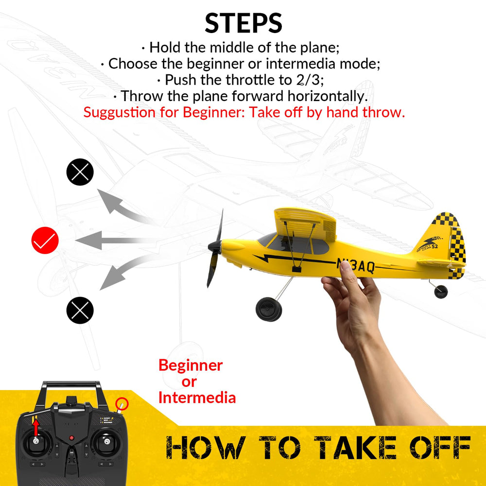 VolantexRC Sport Cub dual-battery pack; longer sessions and practice time