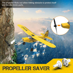 VolantexRC Sport Cub remote with antenna; simple control from the first session