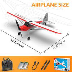 VOLANTEXRC Sport Cub RC Plane 6-axis gyro stabilizer for smooth flights.