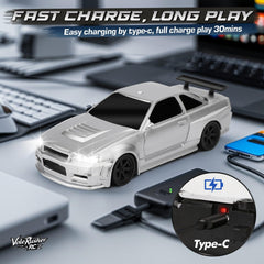 VoleRusher RC – LED lights enhance realism during night-time practice.