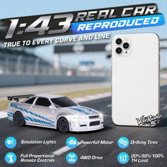VoleRusher RC mini drift car side view shows compact precision control.