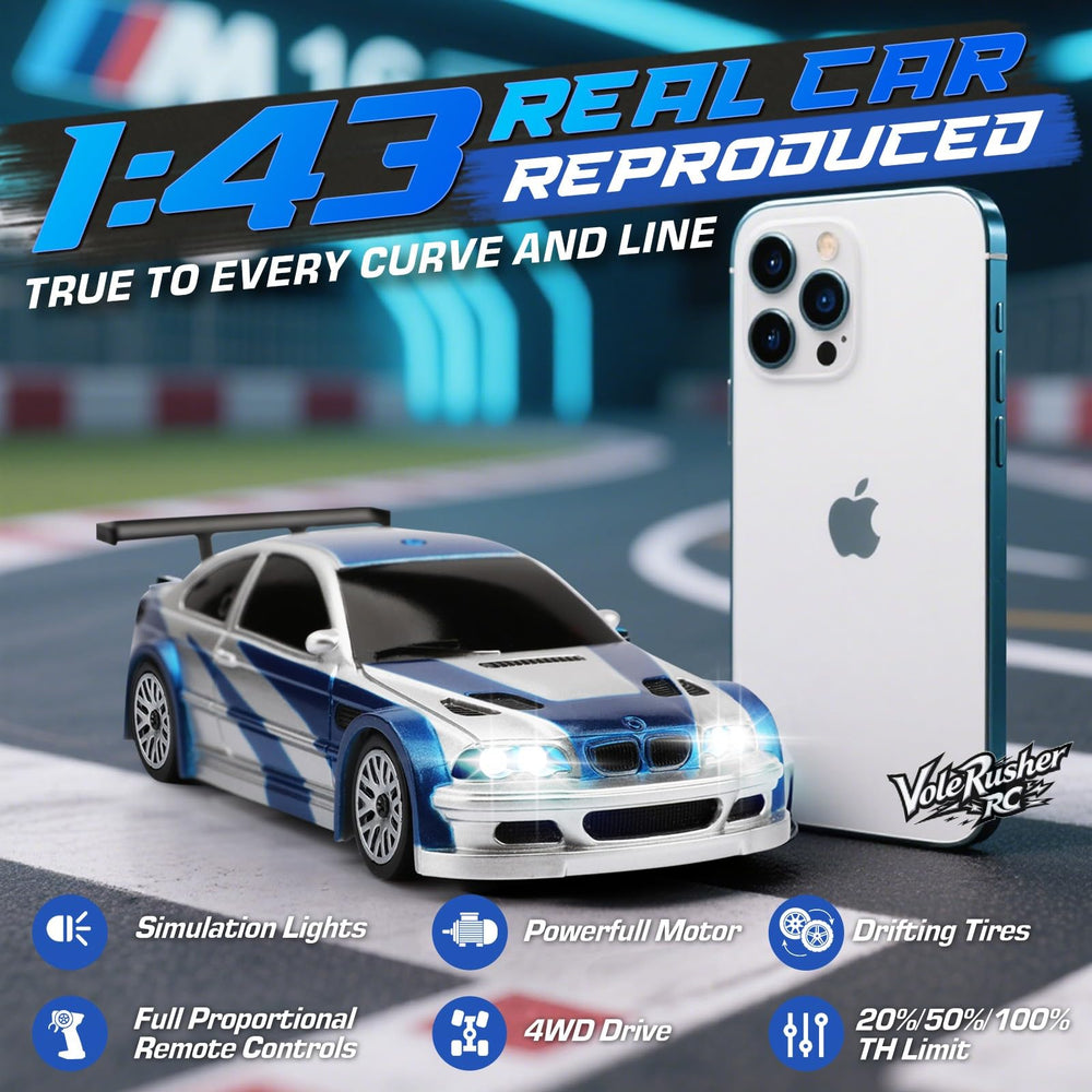 VoleRusher RC 2.4GHz remote controller for precise millimeter control.