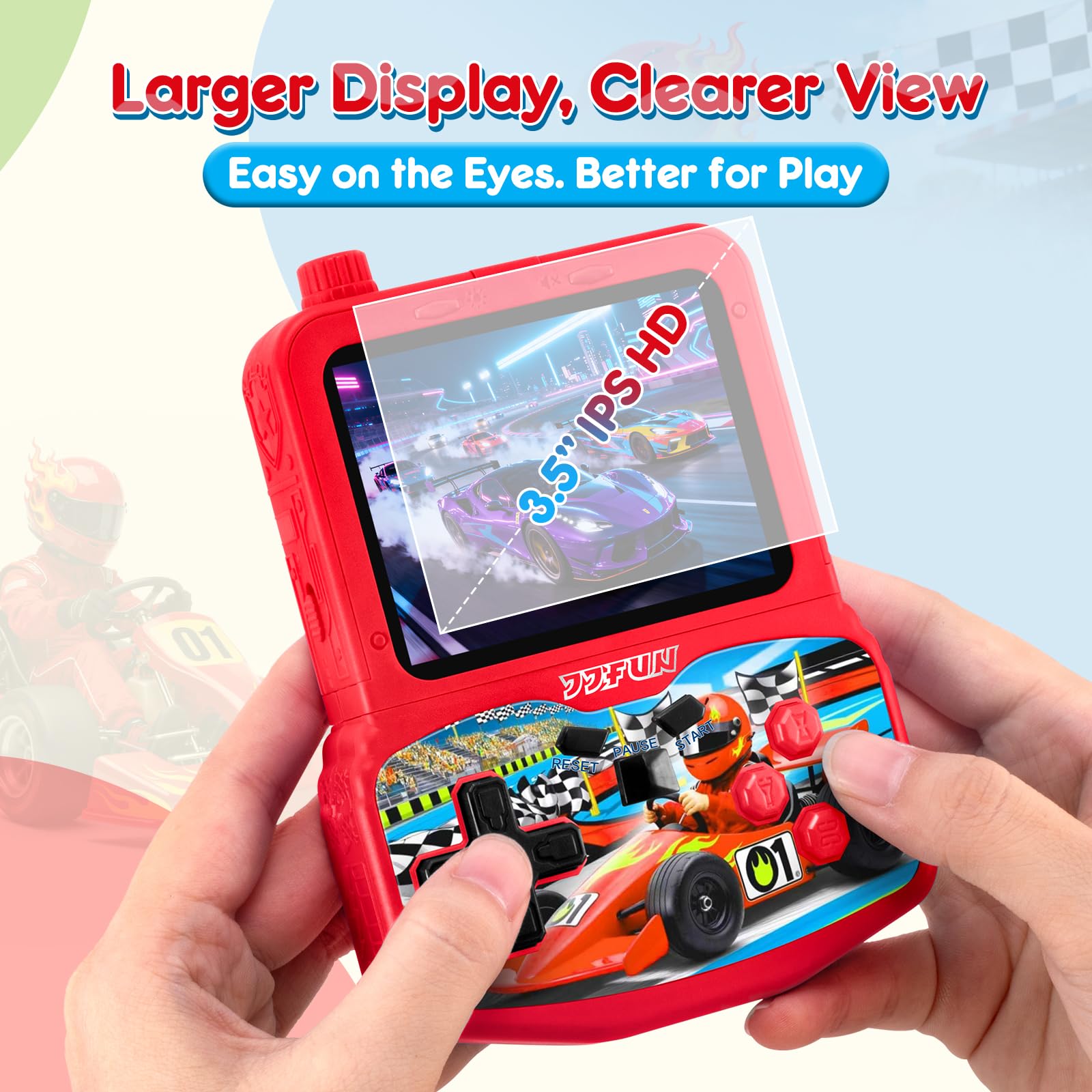 VOLGUARD II 3.5-inch IPS screen with adjustable brightness for vivid visuals