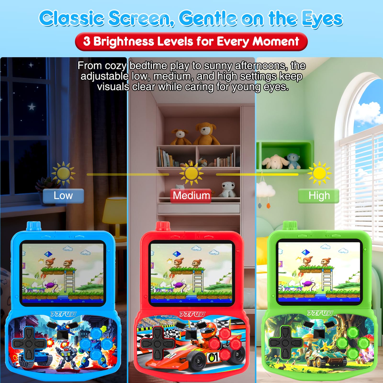 VOLGUARD II built-in 220 games offer diverse play options for kids.